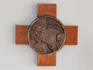 1920s French Brass Plaques - Depicting the Crucifixion