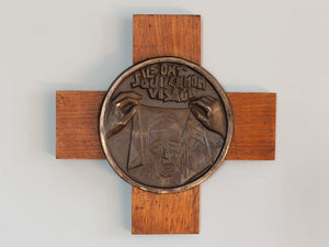 1920s French Brass Plaques - Depicting the Crucifixion