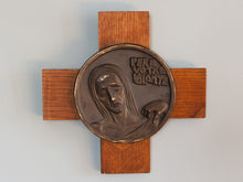 Load image into Gallery viewer, 1920s French Brass Plaques - Depicting the Crucifixion
