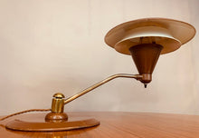 Load image into Gallery viewer, 1950s Art Speciality Co Flying Saucer Desk Lamp
