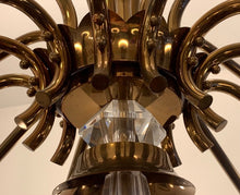 Load image into Gallery viewer, 1950s French Genet et Michon Chandelier with Cala Shades by Sevres
