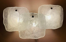 Load image into Gallery viewer, 1960s Kalmar Iced Glass Wall Lights. Two available

