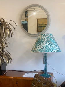 1970s German Round Illuminated Wall Mirror