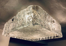 Load image into Gallery viewer, 1970s Kaiser Ice Glass Flush Mount Ceiling Light

