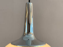 Load image into Gallery viewer, 1970s Peill &amp; Putzler Opaline &amp; Chrome Pendant Light

