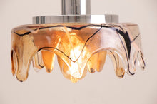 Load image into Gallery viewer, 1970s Space Age Mazzega Murano Glass Pendant Light
