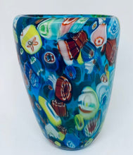Load image into Gallery viewer, Italian Millefiori Murano Glass Vase
