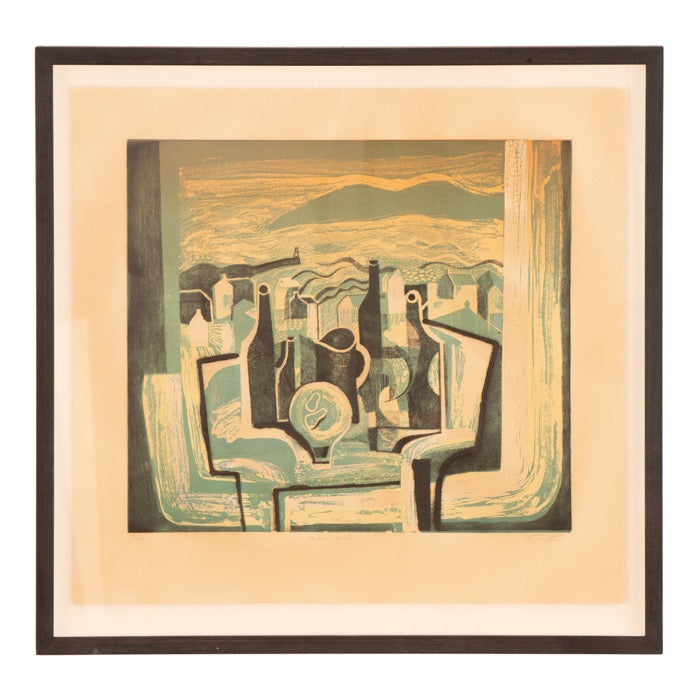 Autumn Swell - Linocut and Drypoint by artist Trevor Price