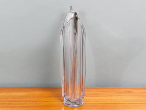 1950s Czech Art Glass Crystal Vase
