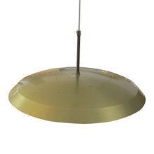 Load image into Gallery viewer, 1960s Swedish Brass and Glass Ceiling Light with Moulded Glass
