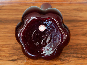 Vintage Gullaskruf Ruby Red Blomglas Art Glass Vase