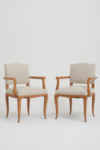 Load image into Gallery viewer, Pair of Art Deco Sycamore Armchairs att. to René Prou

