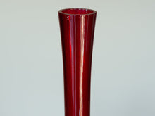 Load image into Gallery viewer, Vintage Gullaskruf Ruby Red Blomglas Art Glass Vase
