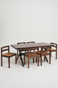 Midcentury Wenge Dining Table and Chairs