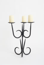 Load image into Gallery viewer, Midcentury Iron Candelabra
