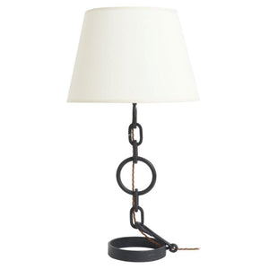 Midcentury Black Chain Table Lamp