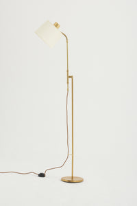 Midcentury Brass Reading Floor Lamp