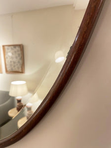 1920s Oak Shield Mirror