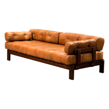 Load image into Gallery viewer, 1970s Swedish Deep Seated Leather Sofa/Daybed In the Style Of De Sede
