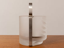 Load image into Gallery viewer, 1970s Azteca Frosted Crystal Glass Ice Bucket by Fabio Frontini
