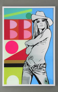 Brigitte Bardot Painting 'Jazz No.7' by artist Dan Reaney