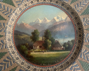 Circa 1890 Thoune Swiss Plate by Louis Ritschard