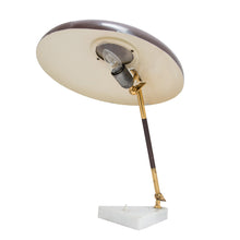 Load image into Gallery viewer, 1950s Italian Design Brown Colour Shade Table Lamp By Stilux Milano

