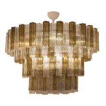 Load image into Gallery viewer, Large Clear And Smoke Colour Murano Tronchi Irregolari Chandelier
