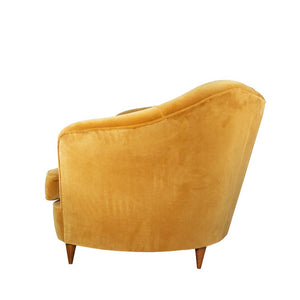 1940s Velvet Armchairs by Gio Ponti for Casa Giardino