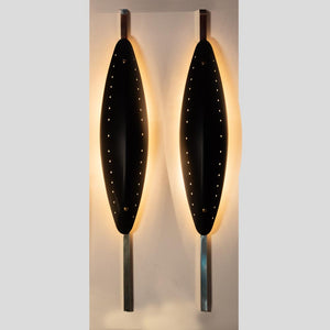 Pair of Vintage Italian design Parabola wall lamps