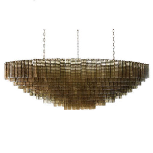 An Outstanding Large Murano Piastre glass Chandelier