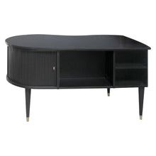 Load image into Gallery viewer, 1950s Danish ebonised kidney shaped desk by designer kai Kristiansen
