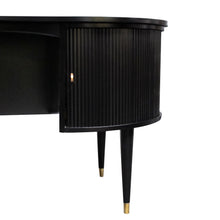 Load image into Gallery viewer, 1950s Danish ebonised kidney shaped desk by designer kai Kristiansen
