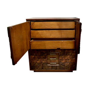 A 1960's Brutalist cabinet by Lane