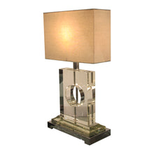 Load image into Gallery viewer, 1970s Italian stylish Lucite and chrome pair of table lamps
