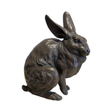 Load image into Gallery viewer, Mid-century Japanese bronzed cast alloys sculpture of a giant rabbit
