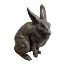 Load image into Gallery viewer, Mid-century Japanese bronzed cast alloys sculpture of a giant rabbit
