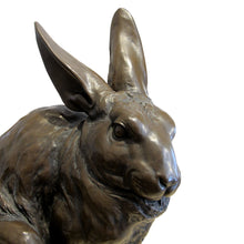 Load image into Gallery viewer, Mid-century Japanese bronzed cast alloys sculpture of a giant rabbit
