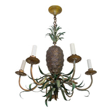 Load image into Gallery viewer, Mid-century French handcrafted organic pineapple shaped chandelier
