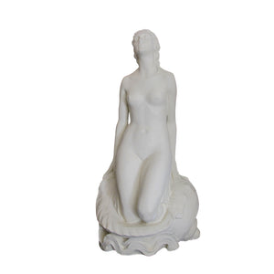 English Early 20th Century Large Plaster Statue Of A Mermaid