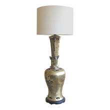 Load image into Gallery viewer, American, Art Deco Large Brass Table Lamp With Carvings
