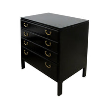 Load image into Gallery viewer, 1950’s Swedish Pair Of Ebonised Chest Of Drawers by David Rosen for Bodafors
