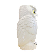 Load image into Gallery viewer, 1960s Continental Large White Glaze Ceramic Vase/Umbrella Stand In The Shape Of An Owl
