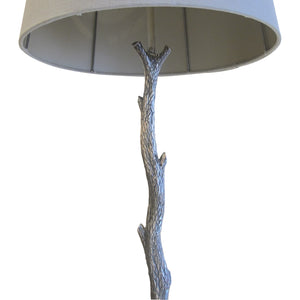 1960s Spanish Silver-Plated Bronze Floor Lamp In The Shape Of A Branch by Valenti