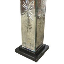 Load image into Gallery viewer, Italian, 1980s Large Venetian Etched Mirrored Pair Of Table Lamps
