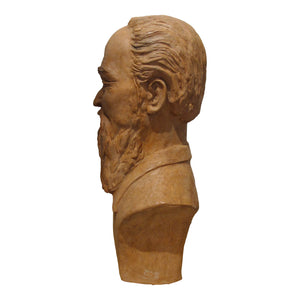 1920s Terracotta Sculpture Bust Of A Chinese Man, French