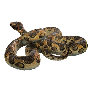 1950s Italian Large Hand-Crafted Ceramic Python Snake Sculpture
