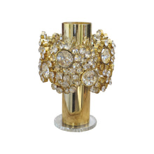 Load image into Gallery viewer, 1960’s Austrian Brass and Crystal Table Lamp by Lobmeyr
