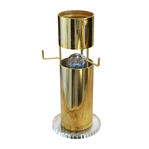 1960’s Austrian Brass and Crystal Table Lamp by Lobmeyr