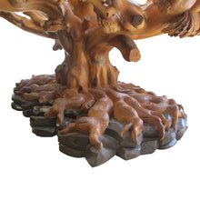 Load image into Gallery viewer, 1980s Italian Hand-Carved Tree Shaped Large Dining/Centre Table Base by Bartolozzi e Maioli
